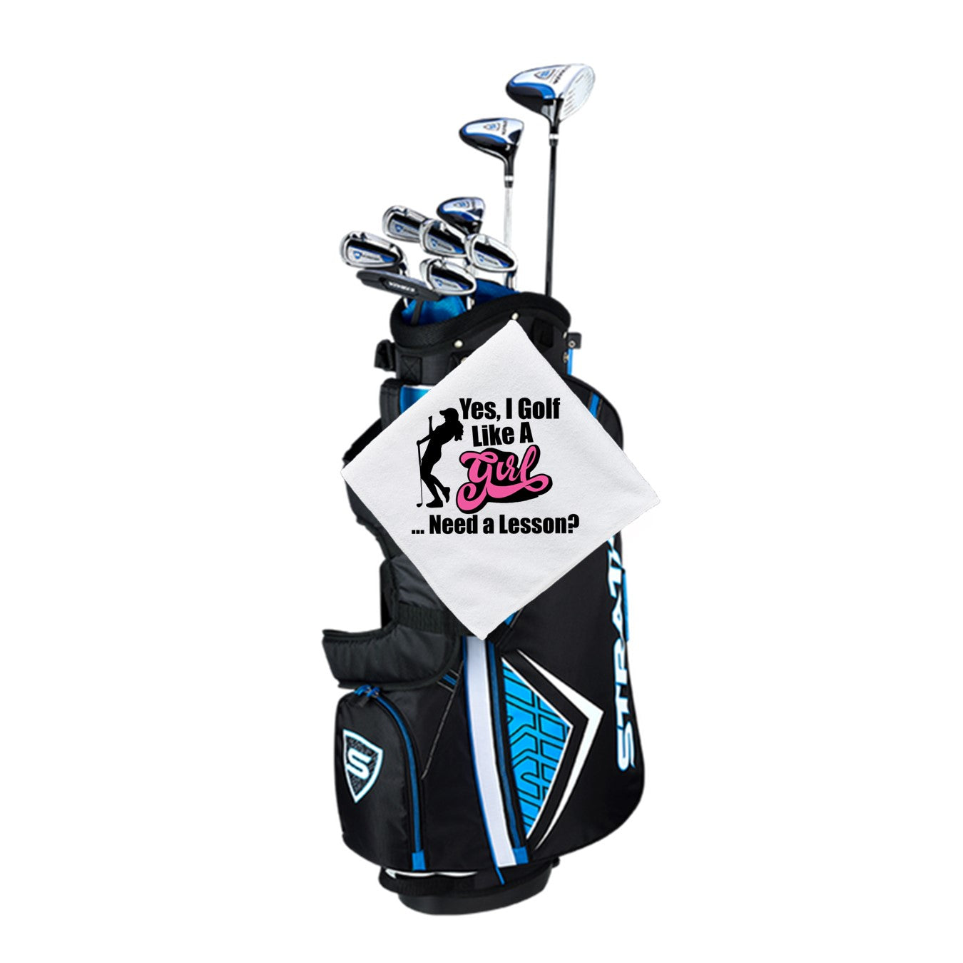 Fun Golf Towel for Women - Yes I Golf Like a Girl