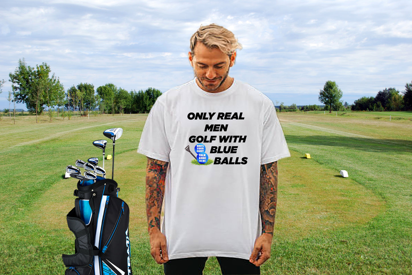 Blue Balls Shirt - Funny Golf - Real Men