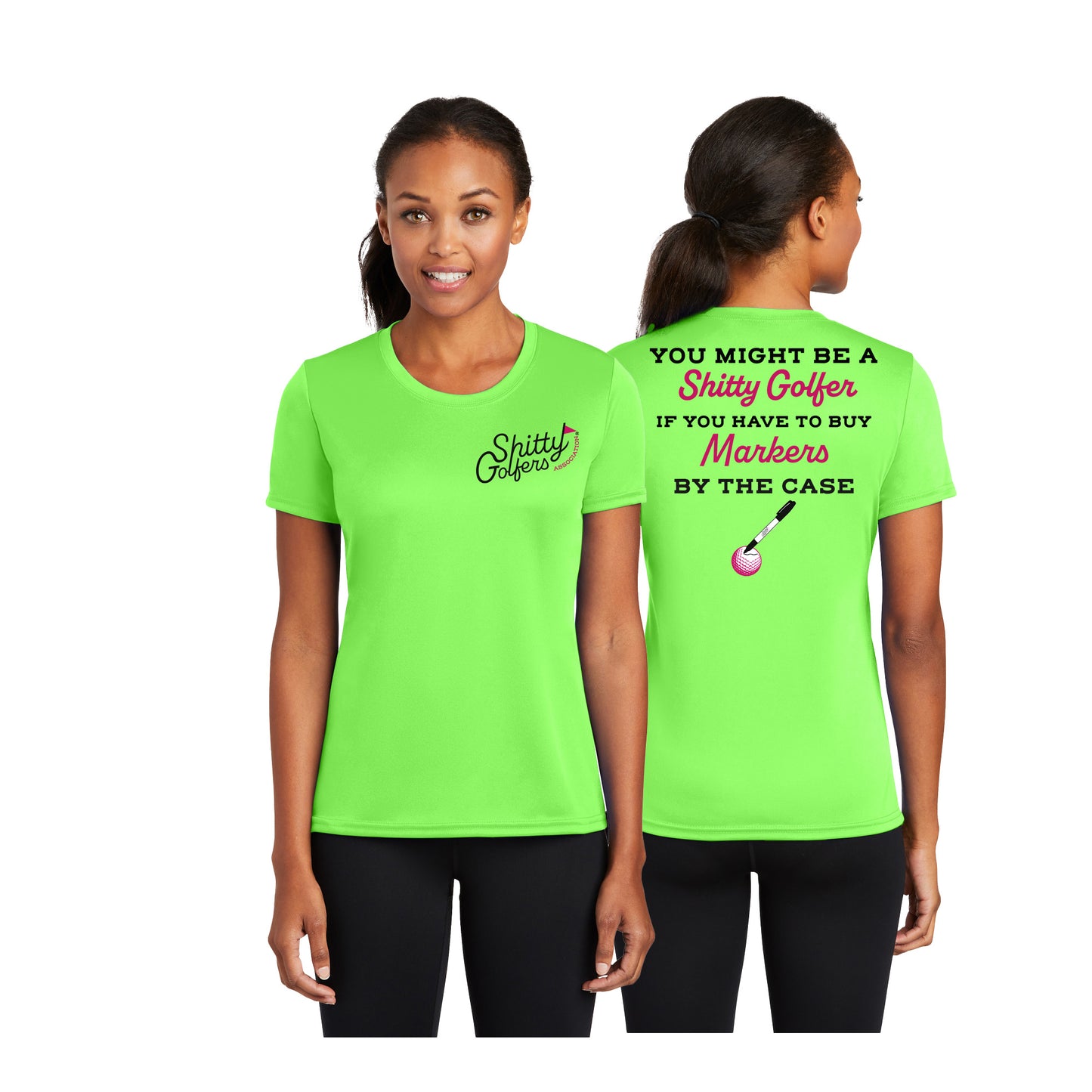 Funny Ladies Golf T Shirts | Golfing Shirts for Women | Ball Markers | Witty Golf Quotes