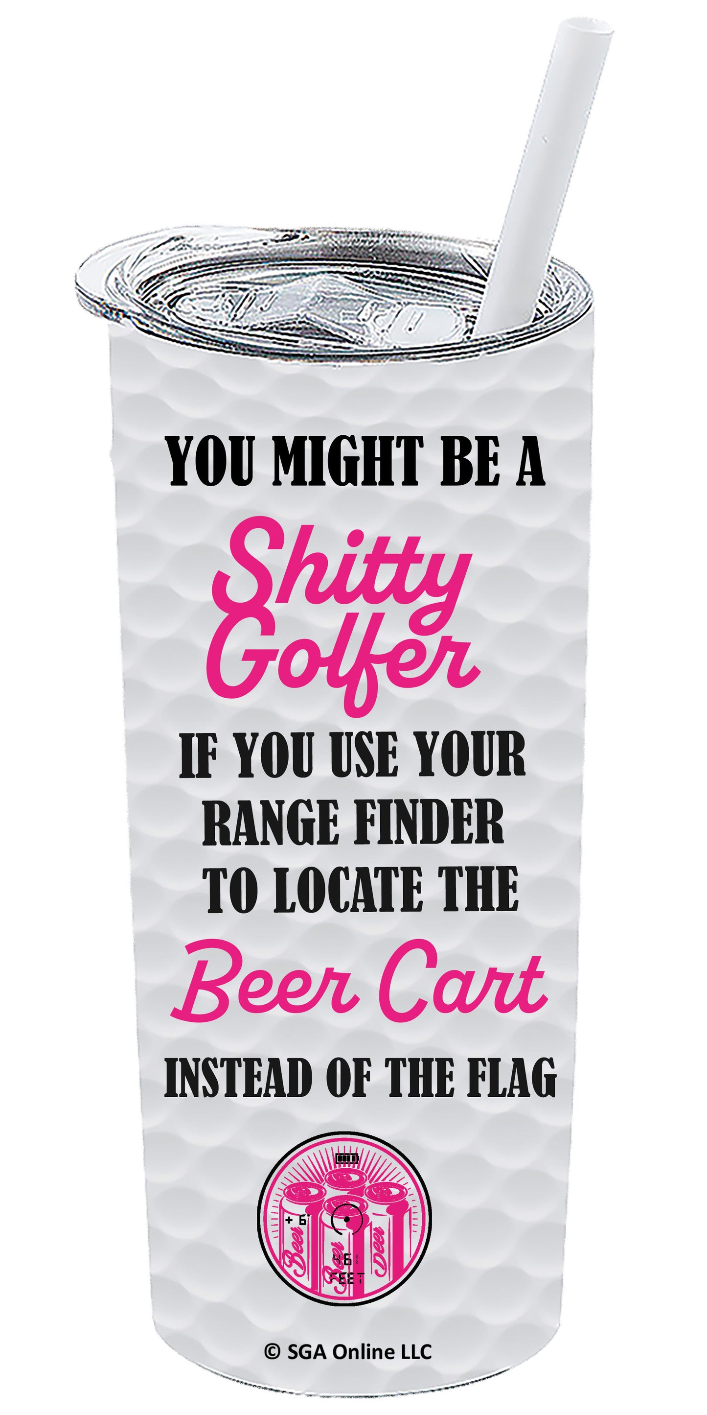 Beer Cart - Range Finder - Funny Golf Tumblers