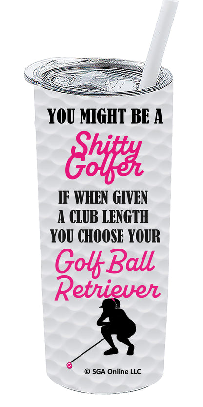 Club Length - Golf Ball Retriever - Funny Golf Tumblers