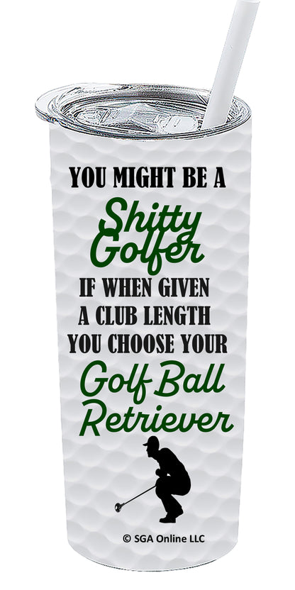 Club Length - Golf Ball Retriever - Funny Golf Tumblers