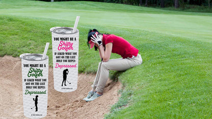 Last Round Depressed - Golf Ball Tumblers