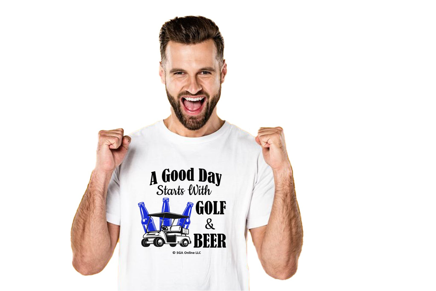 Golf and Beer  - Men's Golf T-Shirt