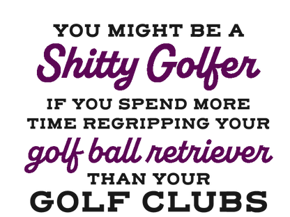 Regripping your Clubs - Funny Golf Can Sleeves - Beer Koozies