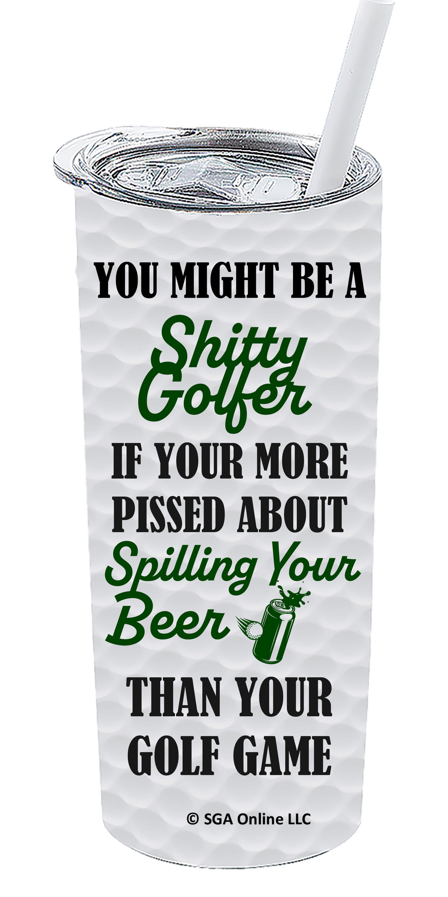 Spilling Beer - Golf Tumblers