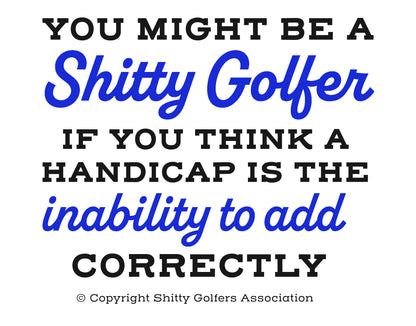 Golf Handicap - Funny Golf Can Sleeve - Beer Koozies