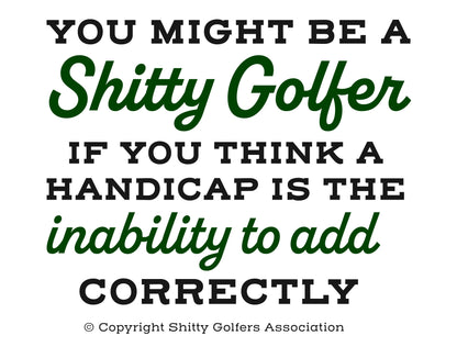 Golf Handicap - Funny Golf Can Sleeve - Beer Koozies