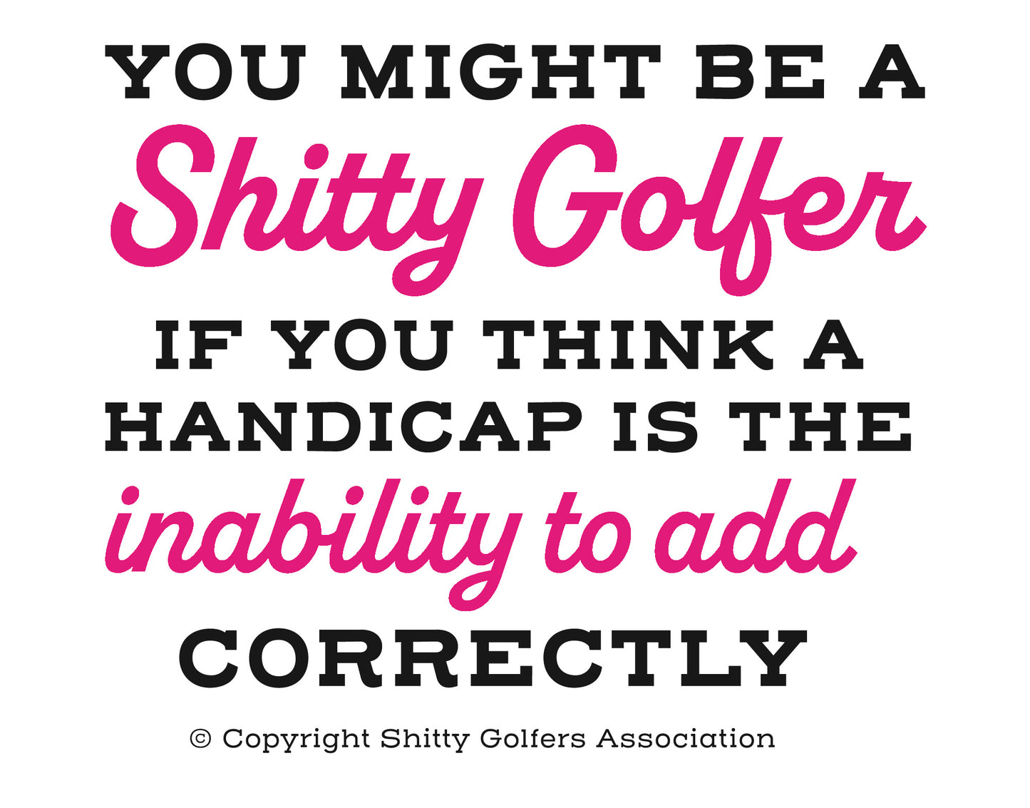 Golf Handicap - Funny Golf Can Sleeve - Beer Koozies