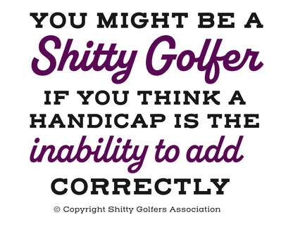 Golf Handicap - Funny Golf Can Sleeve - Beer Koozies