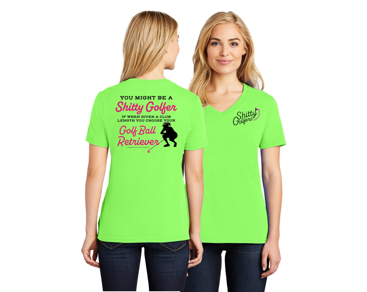 Club Length - Golf Ball Retriever - Ladies Golf Shirt