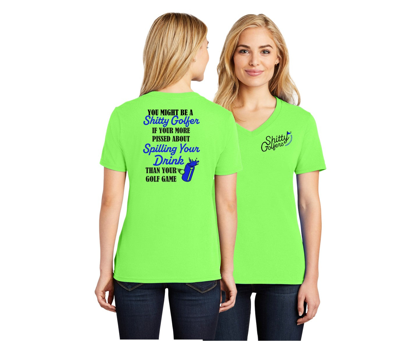 Spilling Drinks - Golf Shirt for Women