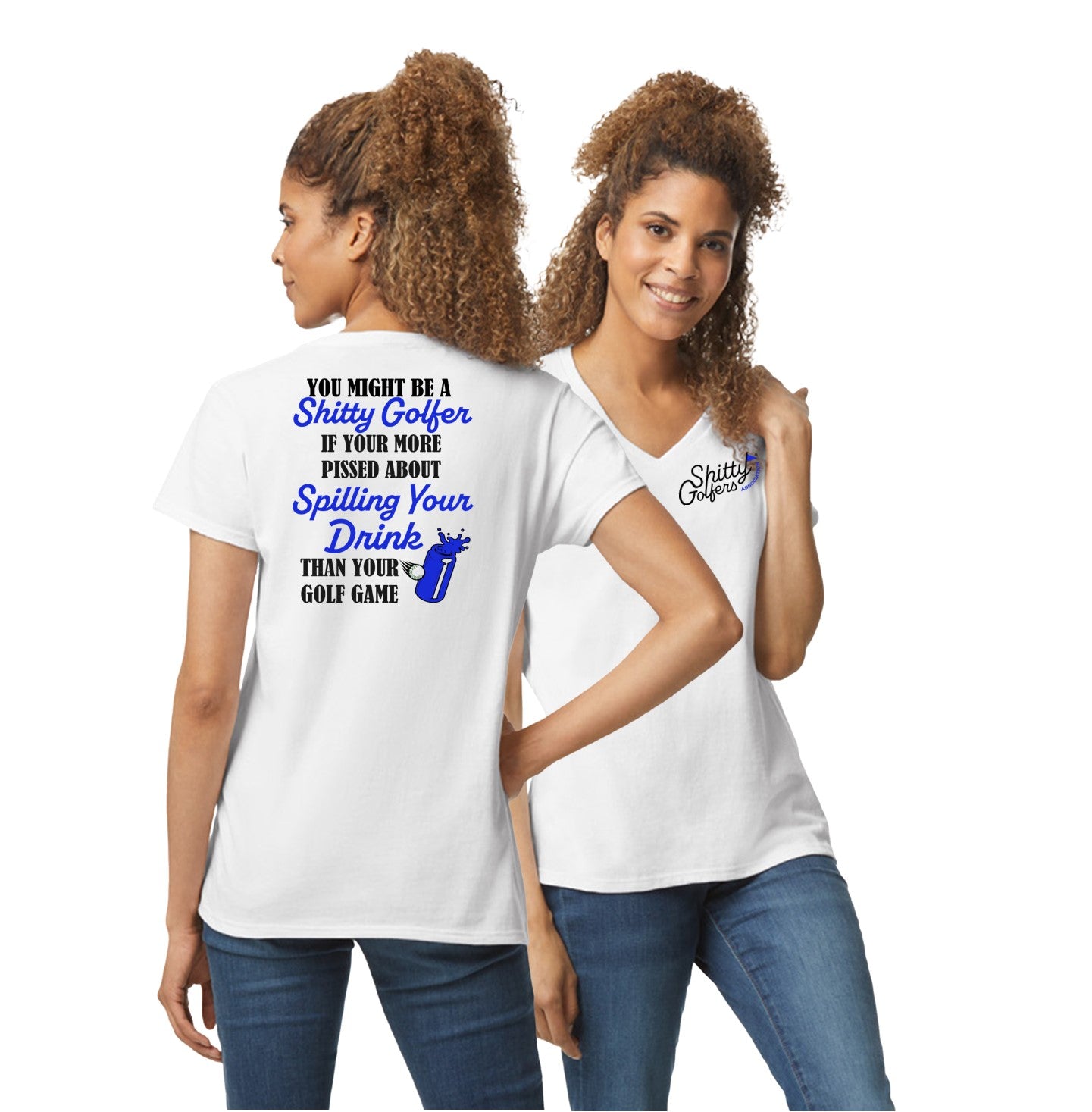 Spilling Drinks - Golf Shirt for Women