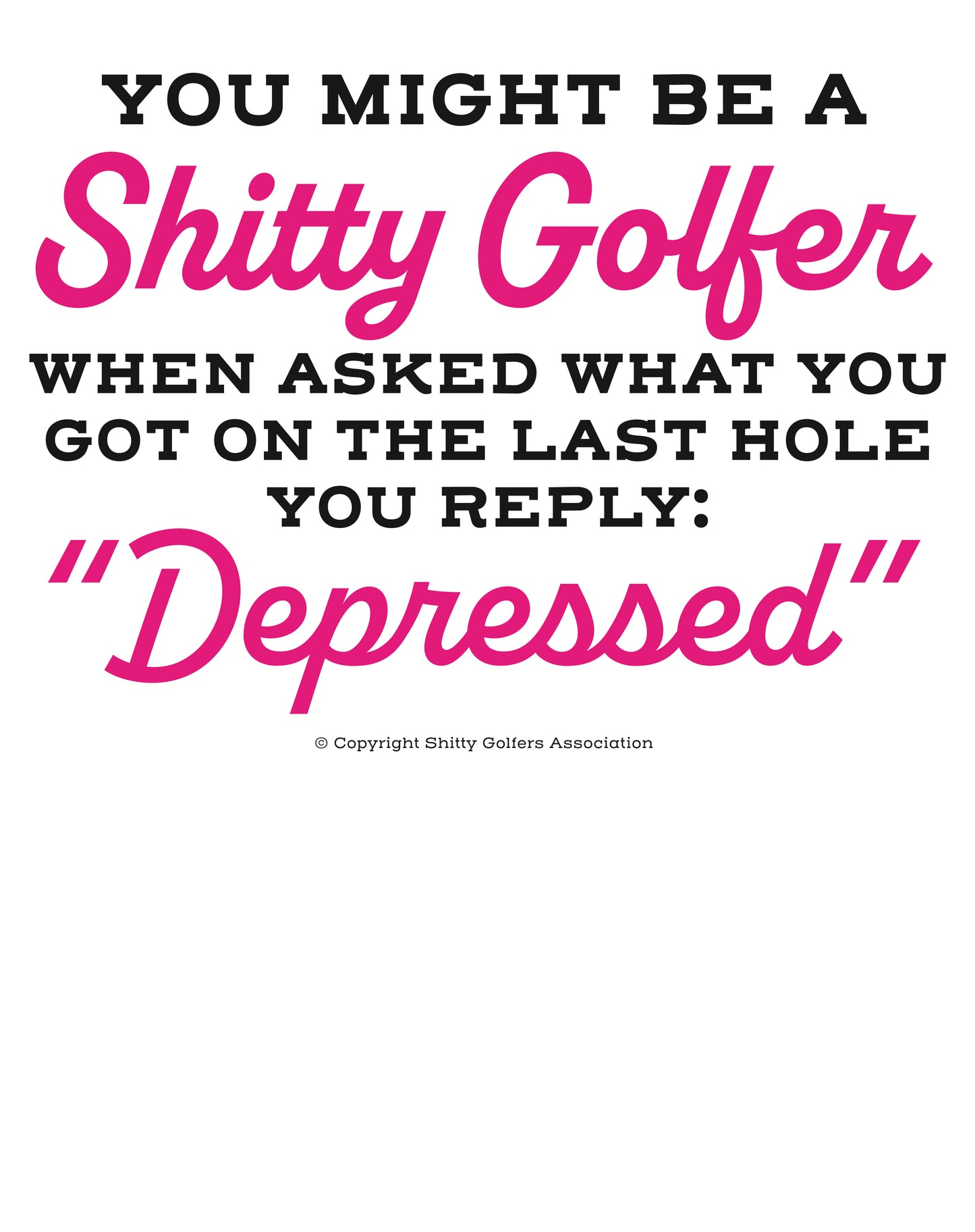 Last Round Depressed - Funny Golf Can Sleeve - Beer Koozies