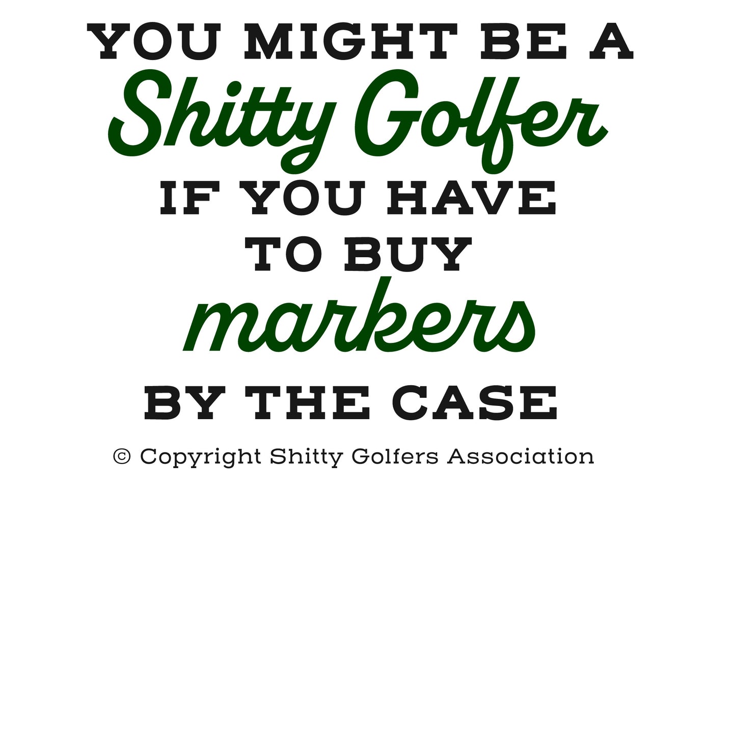 Golf Themed Can Coolers - Funny Beverage Holders - Bottle Cooler - Markers