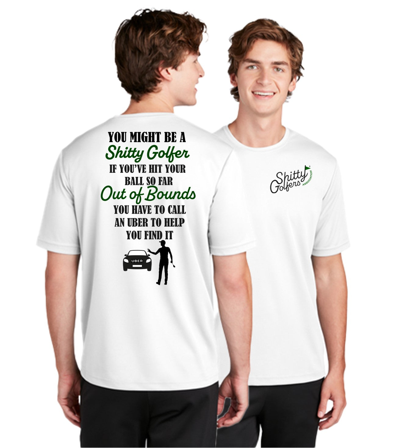 Out of Bounds - Call an Uber - Men's Golf T-Shirt