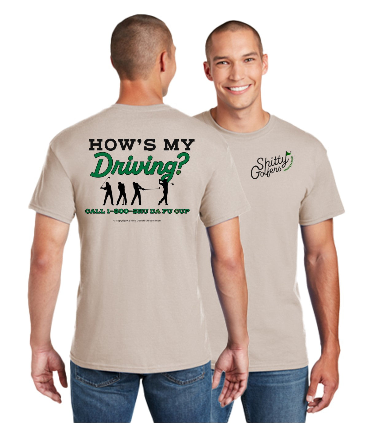 How's My Driving - Funny Golf T-Shirt for Men