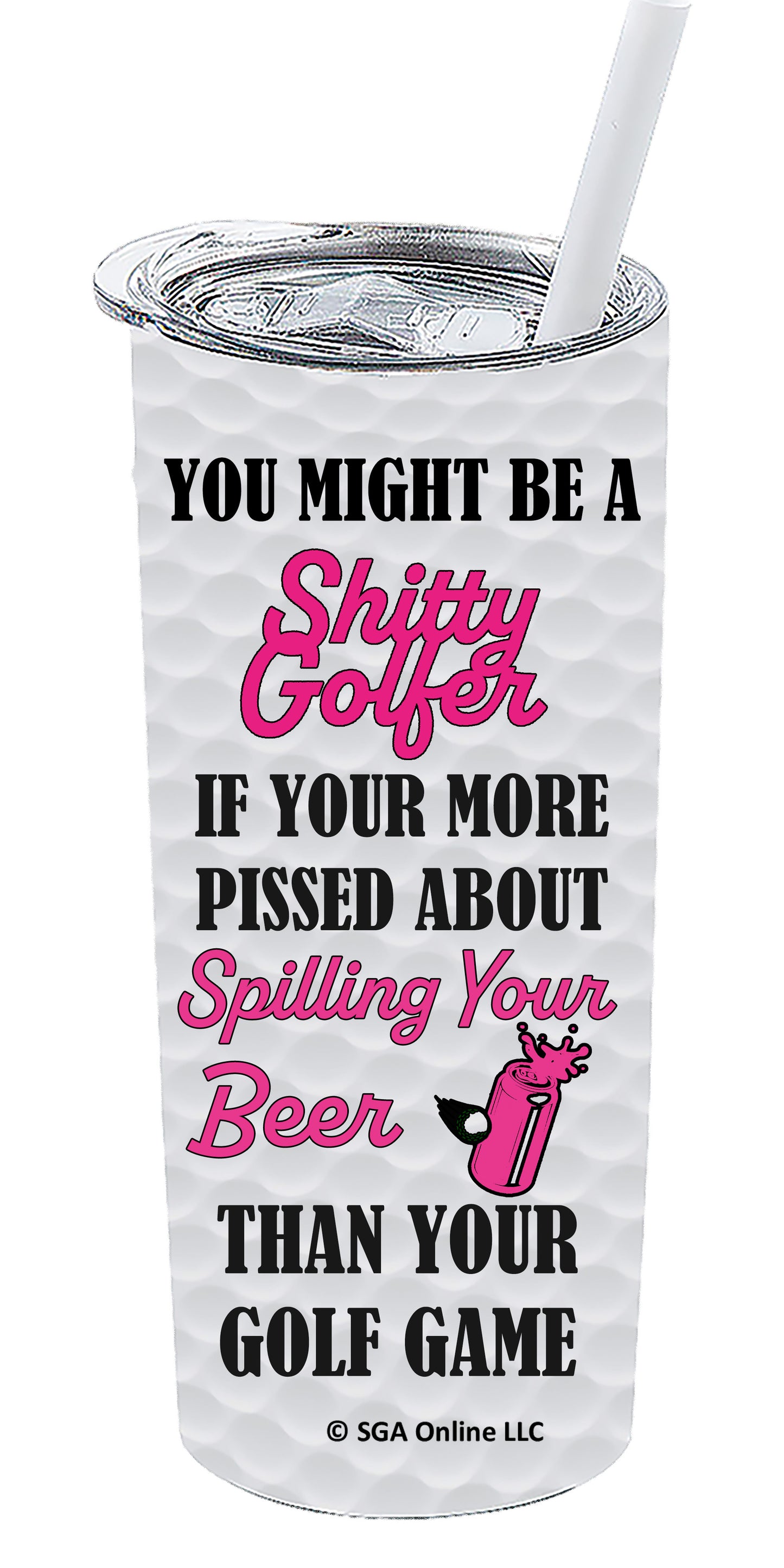 Spilling Beer - Golf Tumblers