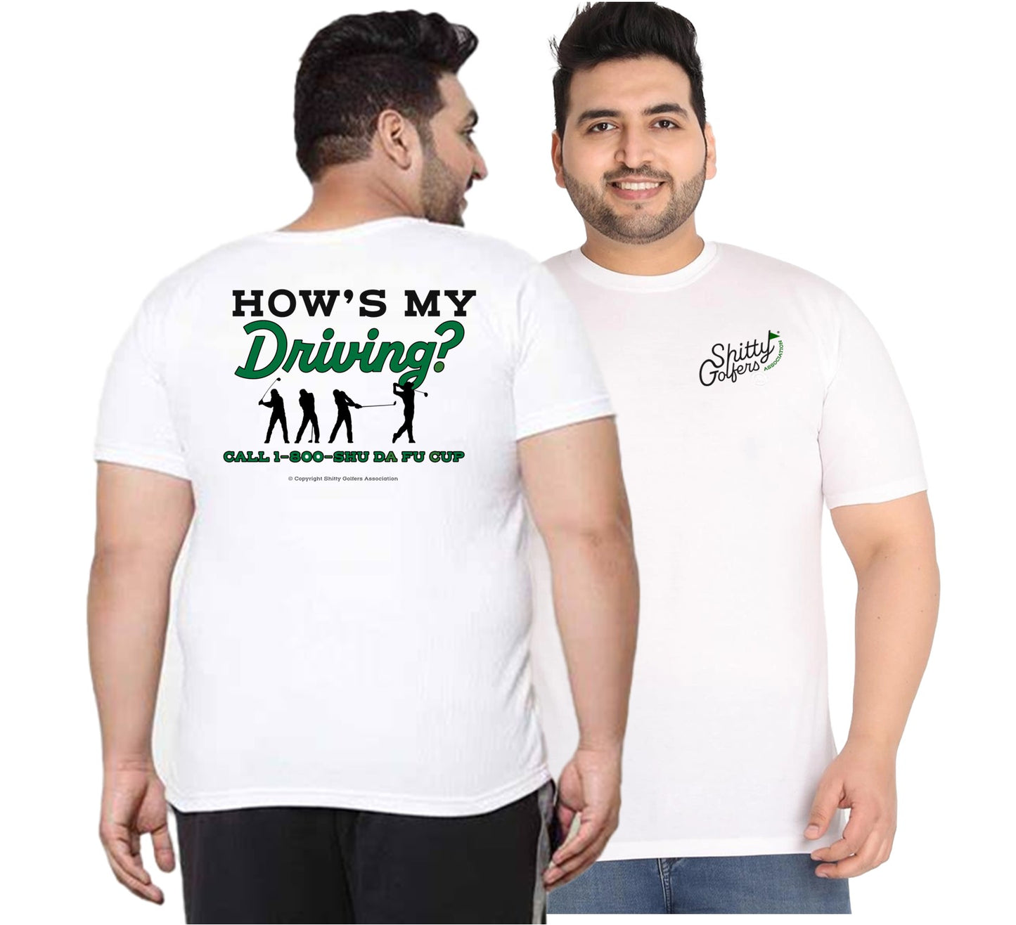 How's My Driving - Funny Golf T-Shirt for Men