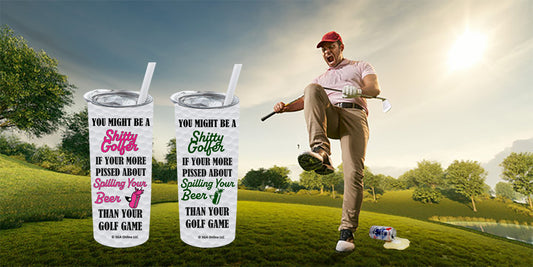 Spilling Beer - Golf Tumblers