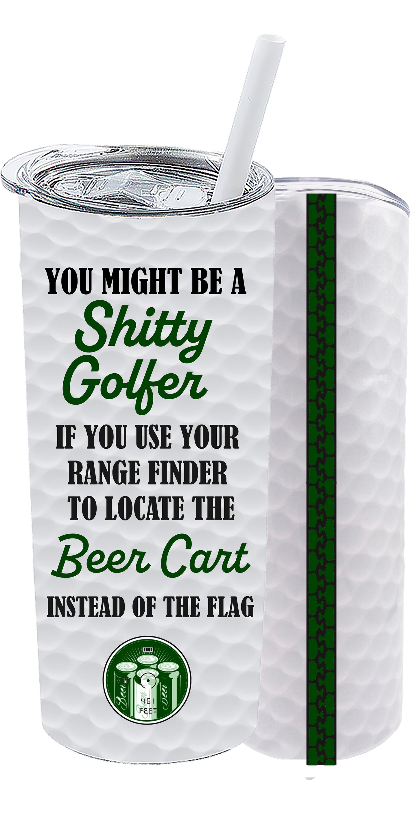 Beer Cart - Range Finder - Funny Golf Tumblers