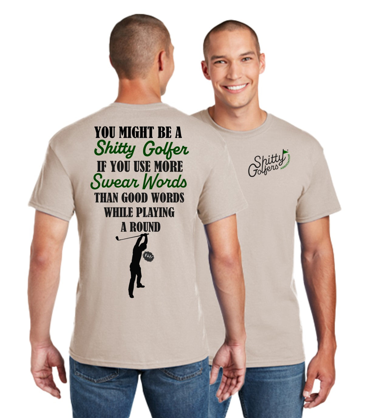 Swear Words - Funny Golf Shirt for Men