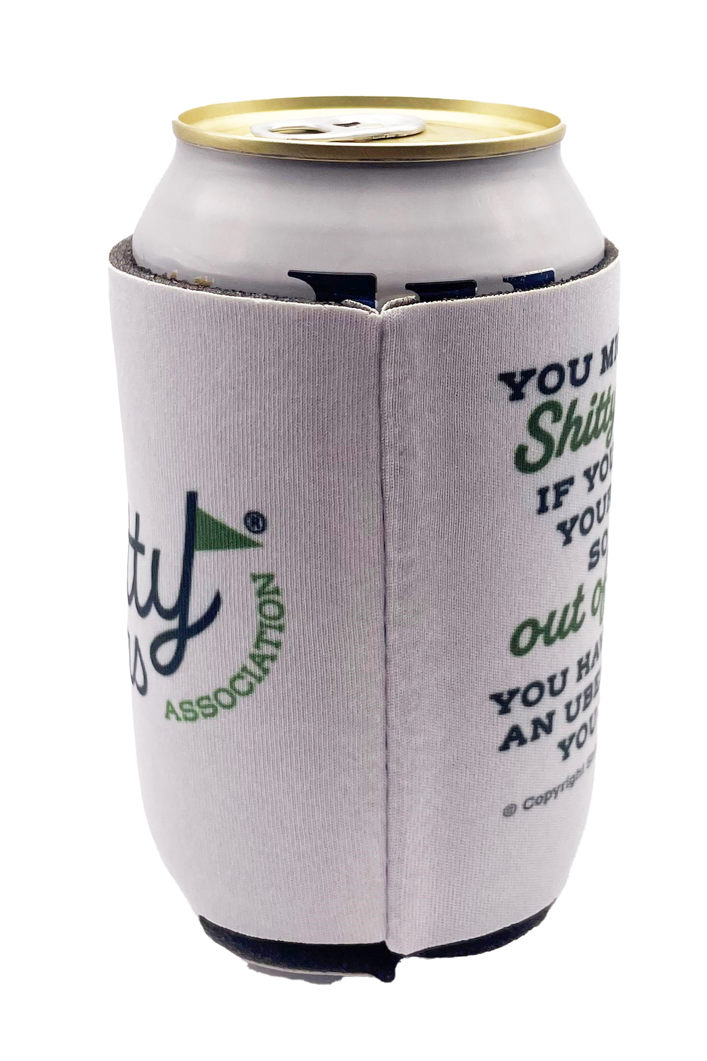 Golf Themed Can Coolers - Funny Beverage Holders - Bottle Cooler - Out of Bounds