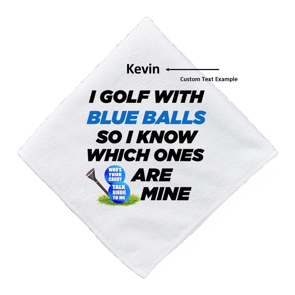 Golf with Blue Balls - Golf Towel