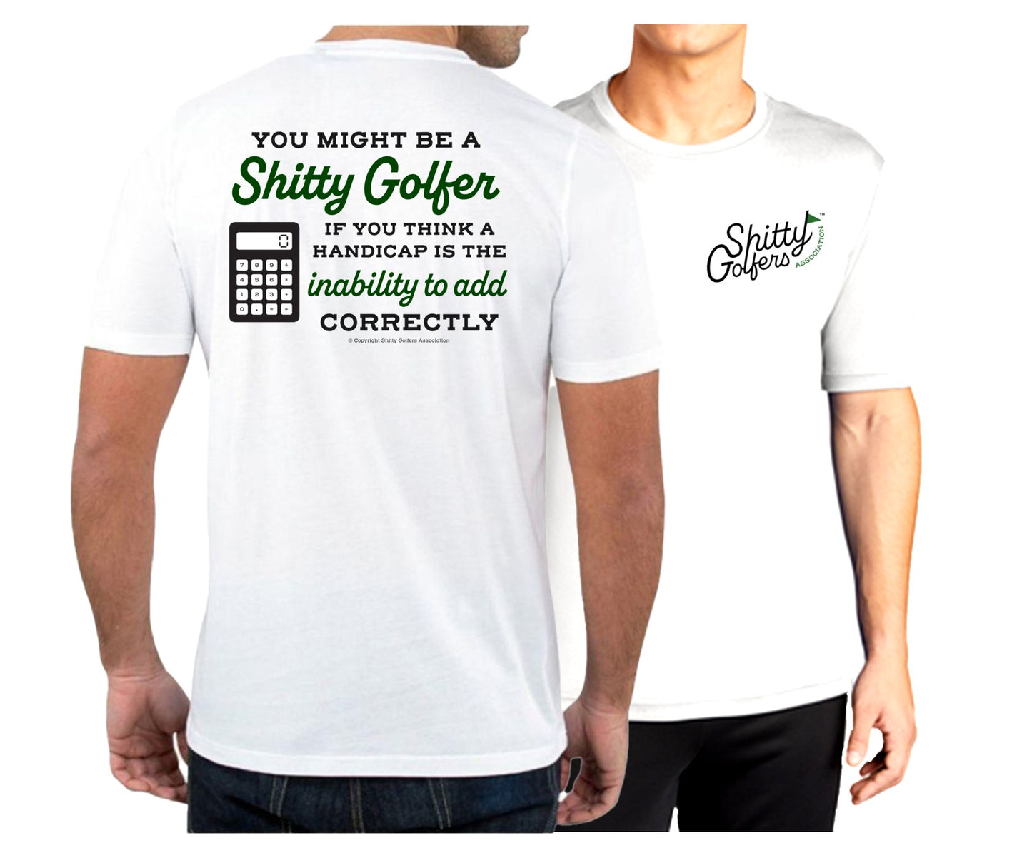 Funny Golf T-shirts for Men - Adding Handicap