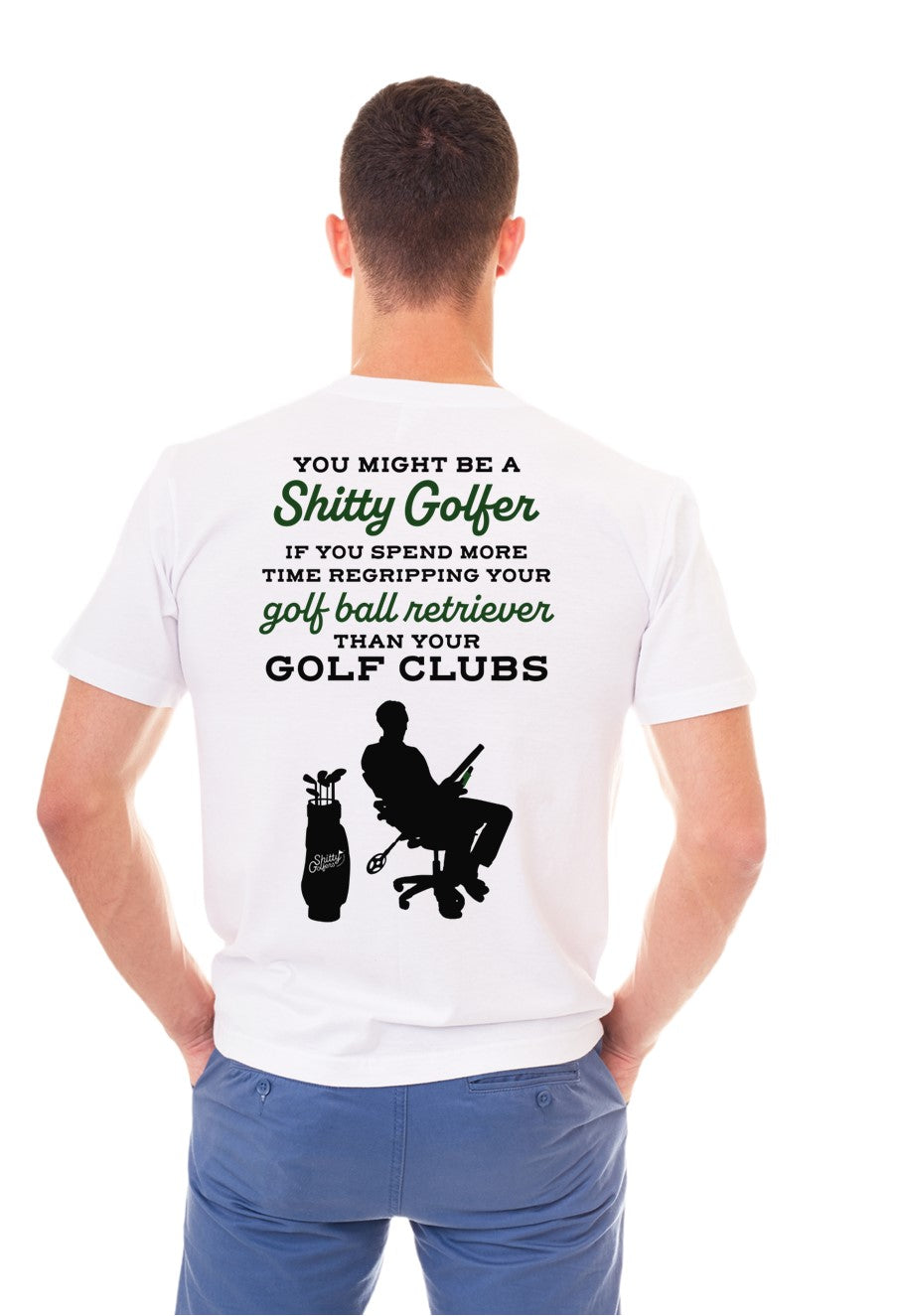 Funny Golf Shirts for Men - Witty Golf Quotes - Regripping Clubs