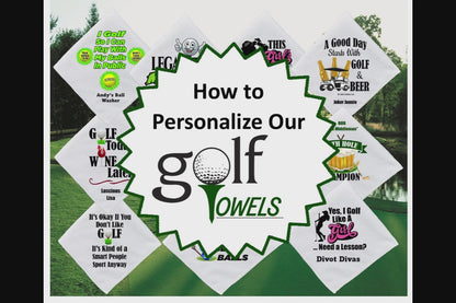 Funny Golf Towel - Shitty Golfers Association - Play with Balls