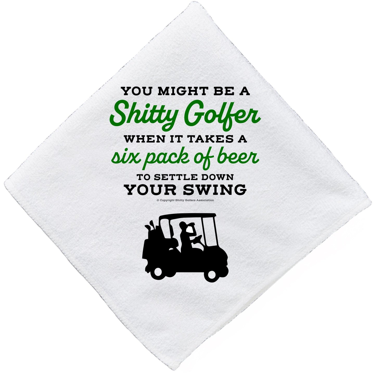 Funny Golf Towels for Men and Women - 6-Pack of Beer