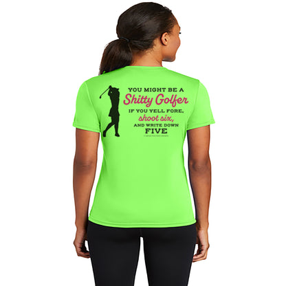 Funny Ladies Golf Shirts - Yell Fore - Golfing TShirts for Women