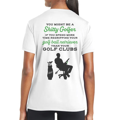 Funny Ladies Golf T Shirts | Golfing Shirts for Women | Regripping Clubs | Witty Golf Tees